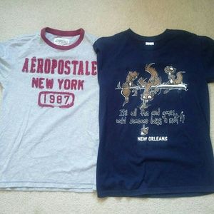 Aeropostale and Squirrels T-shirt bundle